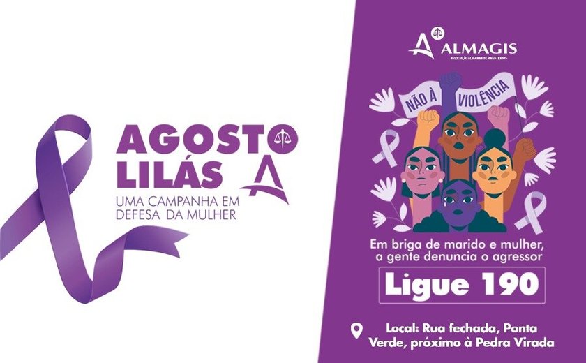 Almagis realiza ação de combate à violência doméstica na orla de Maceió