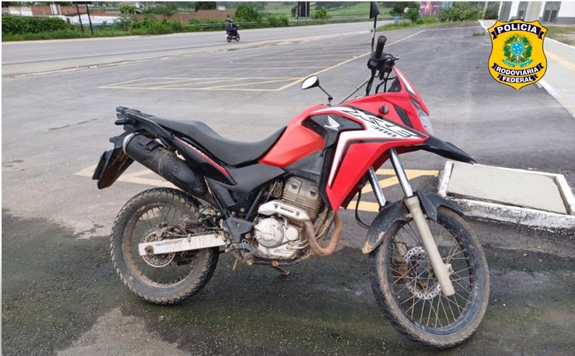 PRF/AL recupera moto adulterada em União dos Palmares