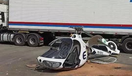 Helicóptero cai em Contagem e risco de explosão mobiliza bombeiros
