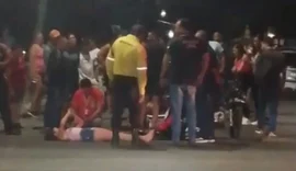 Casal fica ferido após colisão entre moto e veículo de passeio em Arapiraca