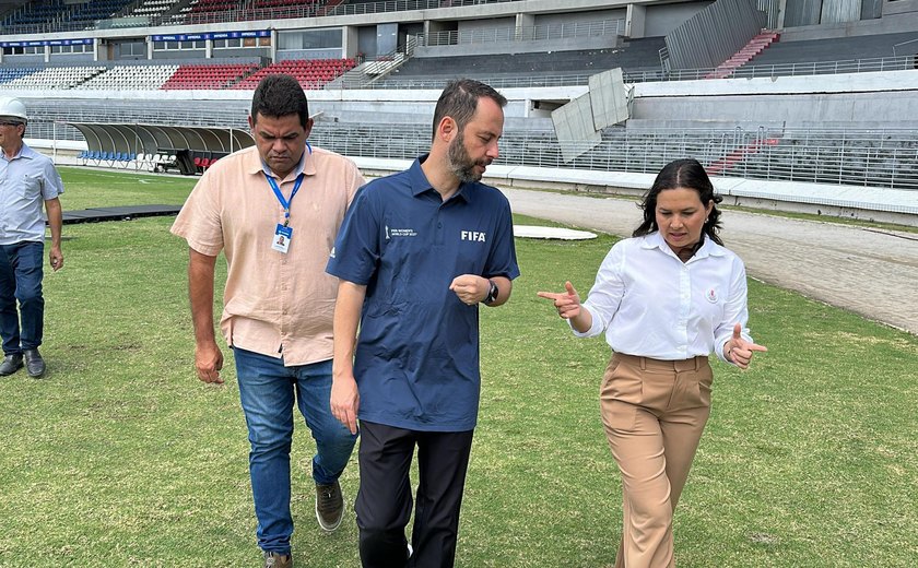 Comissão da Fifa vistoria Estádio Rei Pelé para Copa do Mundo Feminina 2027
