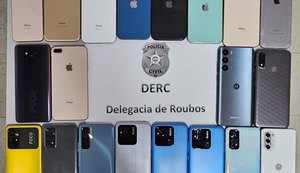Delegacia de Roubos recupera 35 celulares no mês de julho