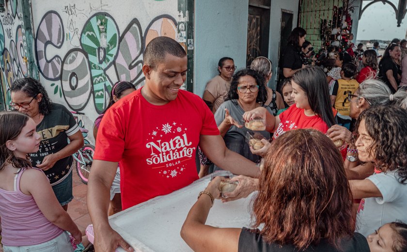 Solar Coca-Cola e Seades realizam almoço natalino para pessoas em situação de vulnerabilidade social de Maceió