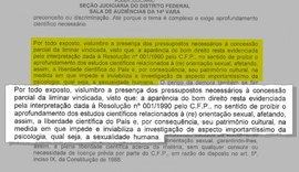 Juiz do Distrito Federal libera tratamento de homossexualidade como doença