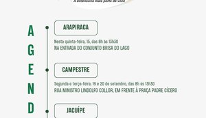 Expresso da Cidadania leva os serviços da Defensoria Pública aos moradores de Campestre e Jacuípe