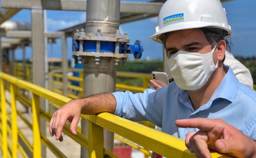 Joãozinho e Comissão Especial de acompanhamento as obras visitam estações da Sanama