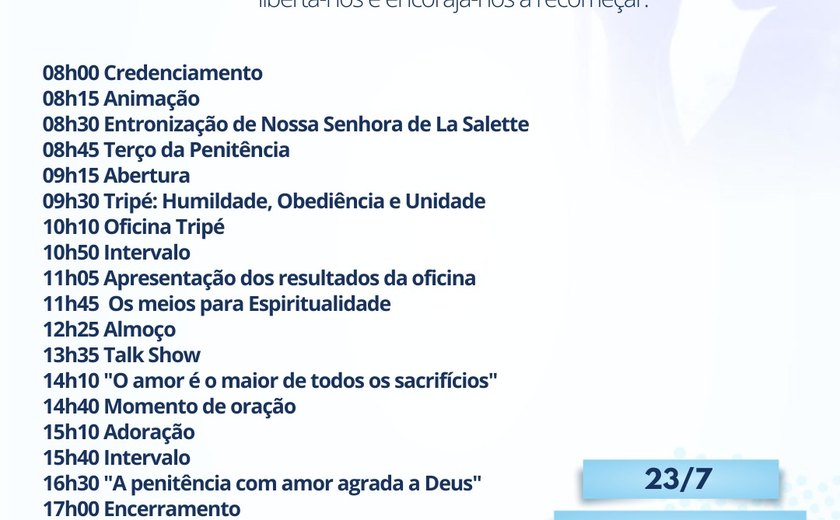 Encontro Estadual do movimento “Mães que Oram Pelos Filhos” acontece neste sábado em Maceió