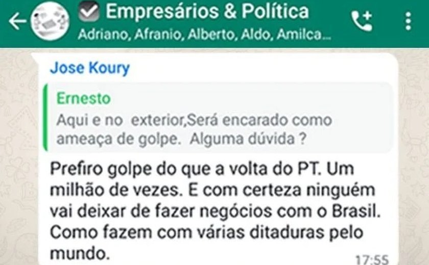 Operação contra empresários que falaram em golpe assusta bolsonaristas