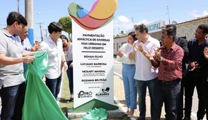 Governo inaugura pavimentação de vias urbanas em Feliz Deserto