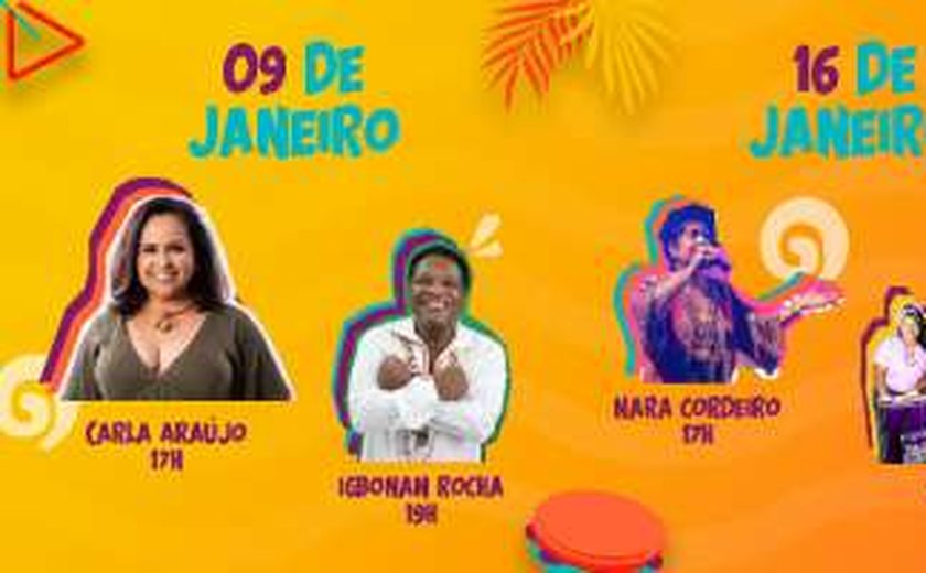 Secult divulga programação de janeiro do projeto Pôr do Samba