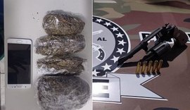 Bope apreende arma de fogo e drogas na Grande Maceió