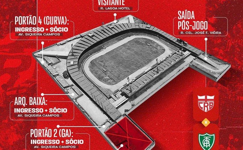 CRB abre vendas de ingressos para partida contra o América-MG