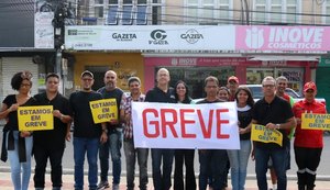 Greve dos jornalistas recebe apoio de sindicatos e da sociedade no Agreste