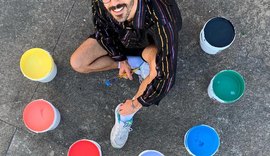 Artista alagoano realiza intervenção artística em parceria com Fábrica Ibratin