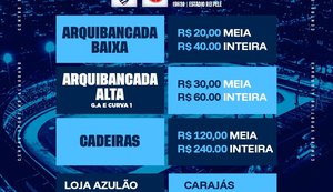 CSA inicia venda de ingressos para partida contra o Náutico