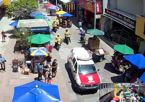 Vídeo: reconhecimento facial identifica homem acusado de homicídio e porte ilegal de arma no Centro de Maceió