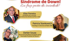 Pestalozzi de Maceió promove live em alusão ao Dia Internacional da Síndrome de Down