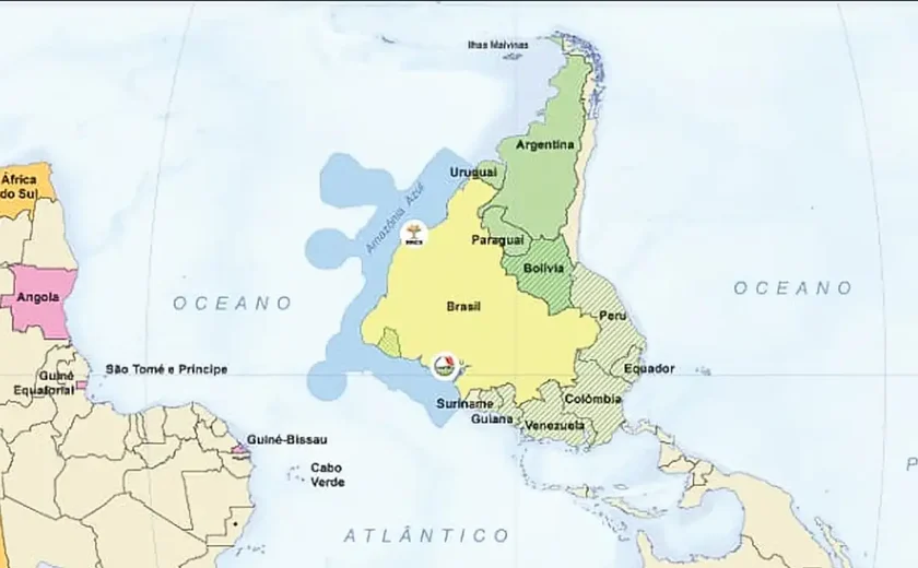 IBGE lança mapa-múndi invertido, com o Sul no topo