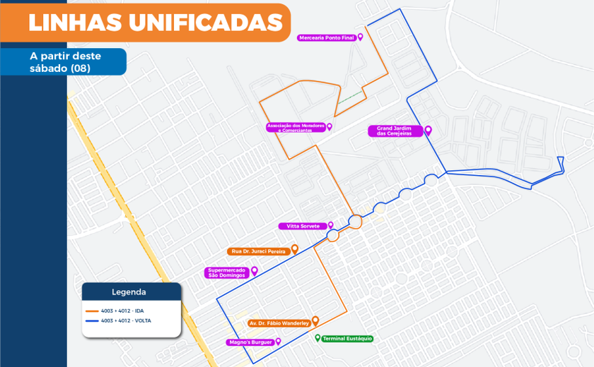 Linhas de ônibus que atendem o Eustáquio Gomes serão unificadas