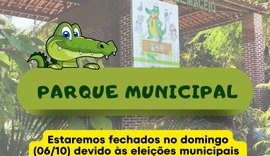 Parque Municipal fecha no domingo (6) por conta das eleições