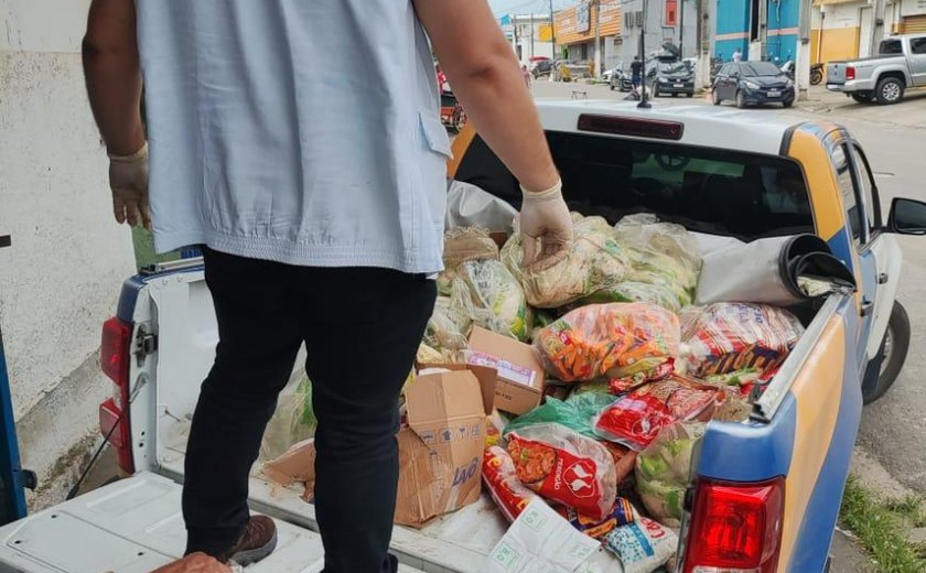 Vigilância Sanitária apreende 1.500 kg de alimentos em atacadista na Levada