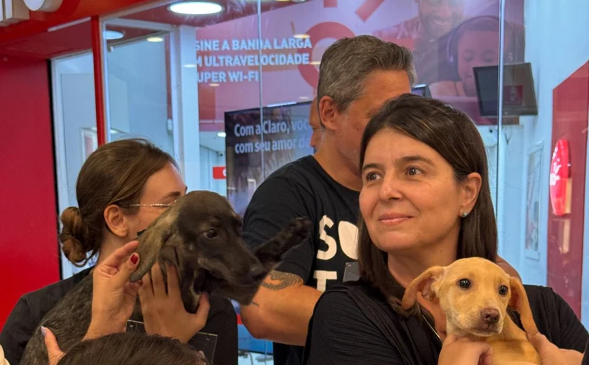 Animais resgatados ganham novos lares em evento de adoção em Maceió
