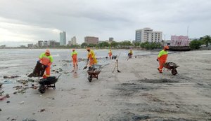Prefeitura de Maceió recolhe 750 toneladas de resíduos nas praias de Maceió
