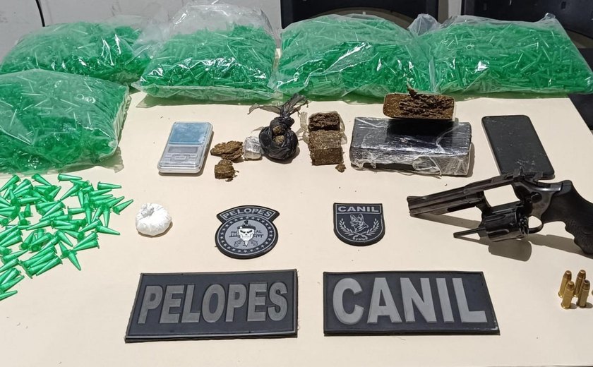 PM apreende 27 armas e 33 quilos de drogas durante a semana