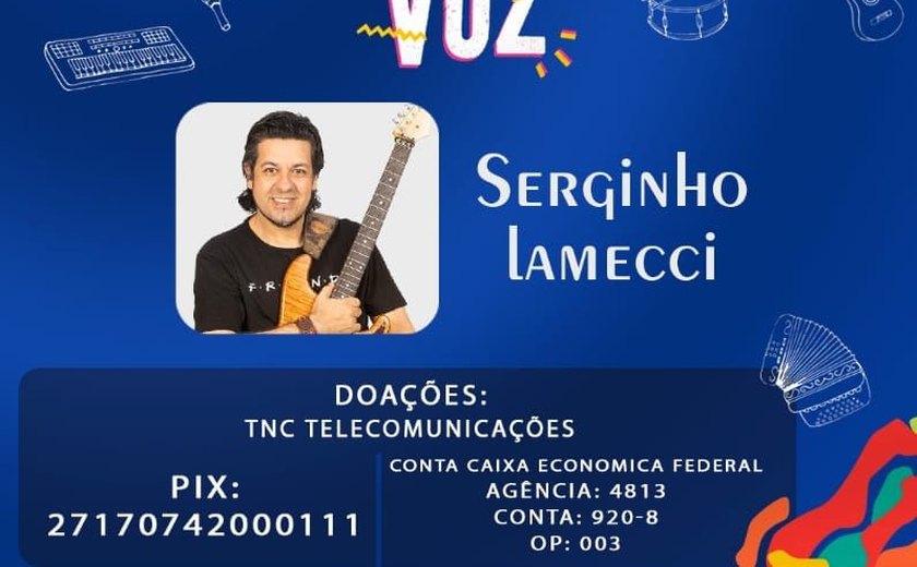 Serginho Lamecci promove live neste sábado (24), com sucessos da sua carreira