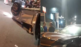 Mulher fica ferida após capotar veículo na parte baixa de Maceió