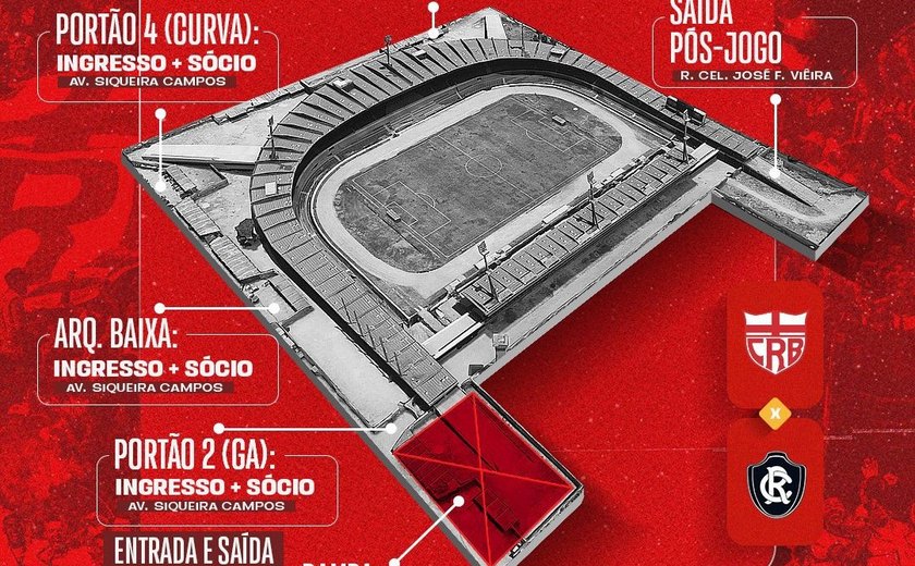 CRB inicia venda de ingressos para partida contra o Remo