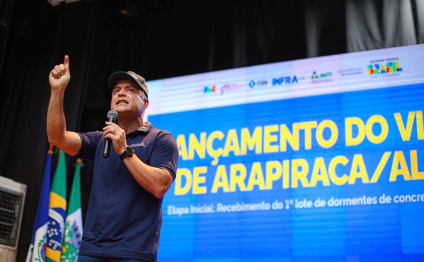 Renan Filho lança VLT de Arapiraca, maior investimento em mobilidade urbana de Alagoas