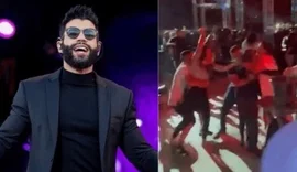 Vídeo! Show de Gusttavo Lima acaba em pancadaria generalizada