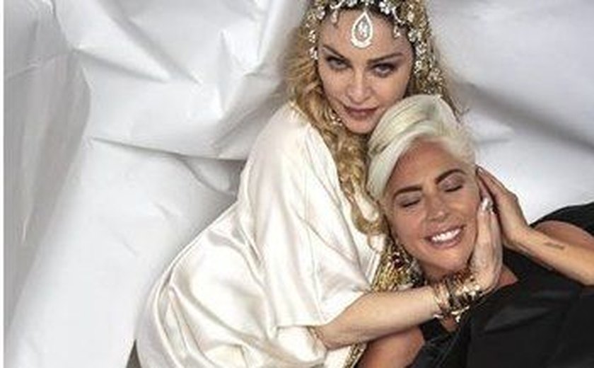 Lady Gaga e Madonna posam juntinhas em after party do Oscar 2019