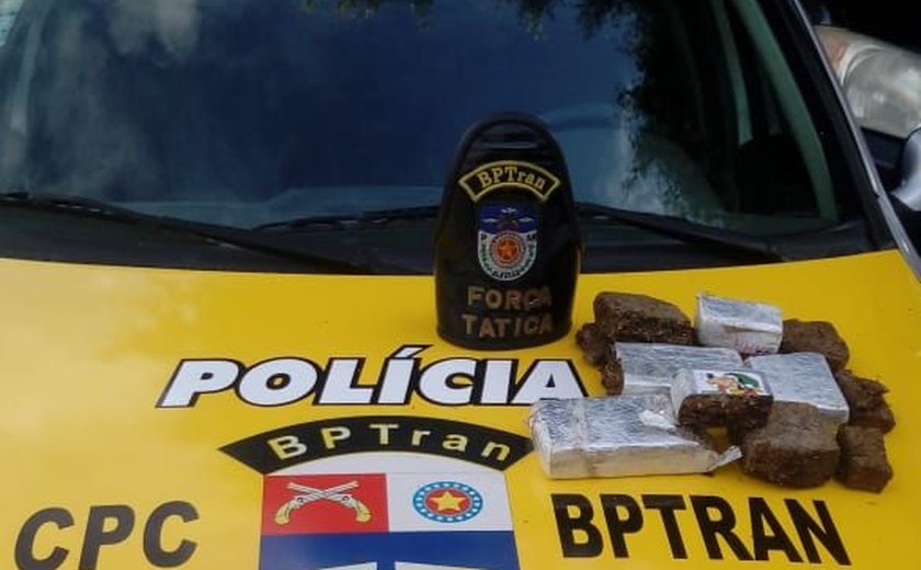 Menor de idade é apreendida pelo BPTran com drogas no bairro do Pinheiro