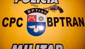BPTran apreende arma de fogo no bairro da Levada
