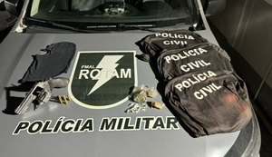 PM apreende armas de fogo e combate o tráfico de drogas em Maceió e no interior