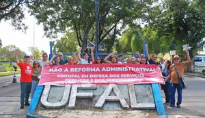 Sintufal faz mobilização na entrada da Ufal nesta 3ª feira