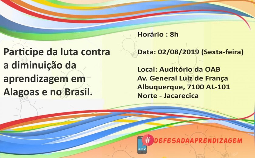Aula da Cidadania é realizada em defesa da aprendizagem por instituições de Maceió