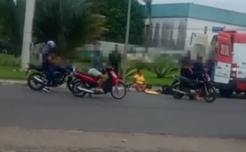 Colisão entre motos deixa duas mulheres e uma criança de um ano feridas em Arapiraca