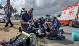Colisão envolvendo duas motocicletas deixa dois irmãos feridos em Arapiraca