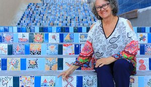 Escadaria de mosaicos ganha inauguração no próximo sábado (16)