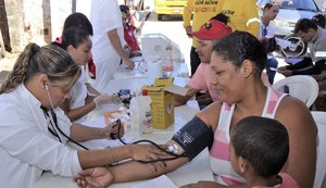 Secretaria leva serviços de saúde aos moradores da Grota do Pau d’Arco
