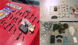 Polícia Militar registra apreensões de droga em Maceió e no interior