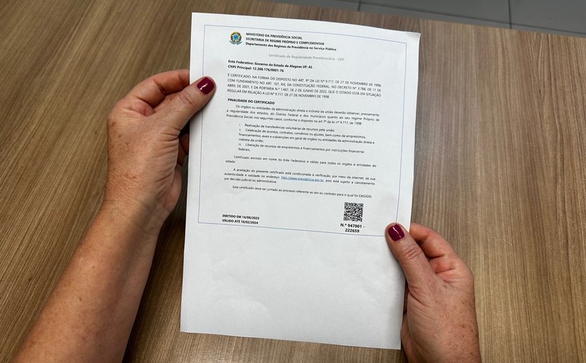 Governo renova Certificado de Regularidade Previdenciária