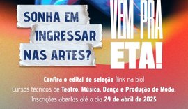 Escola Técnica de Artes da Ufal realiza Processo Seletivo 2025