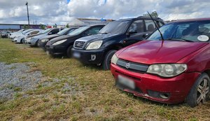 Veículos e sucatas que serão leiloados pelo DER estão disponíveis para visitação