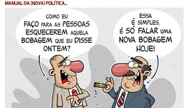 Em cena: vários políticos, com seu cinismo característico; vomitam demagogia com beijinhos e abraços