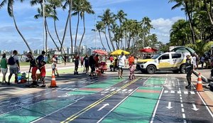 Maio Amarelo: PM realiza ação de educação para o trânsito na orla de Maceió