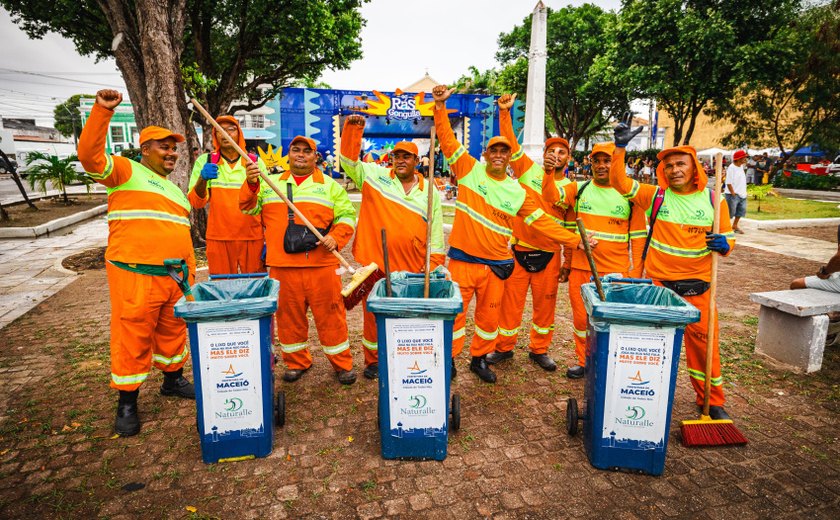 Mais de 120 toneladas de resíduos são recolhidos durante o carnaval